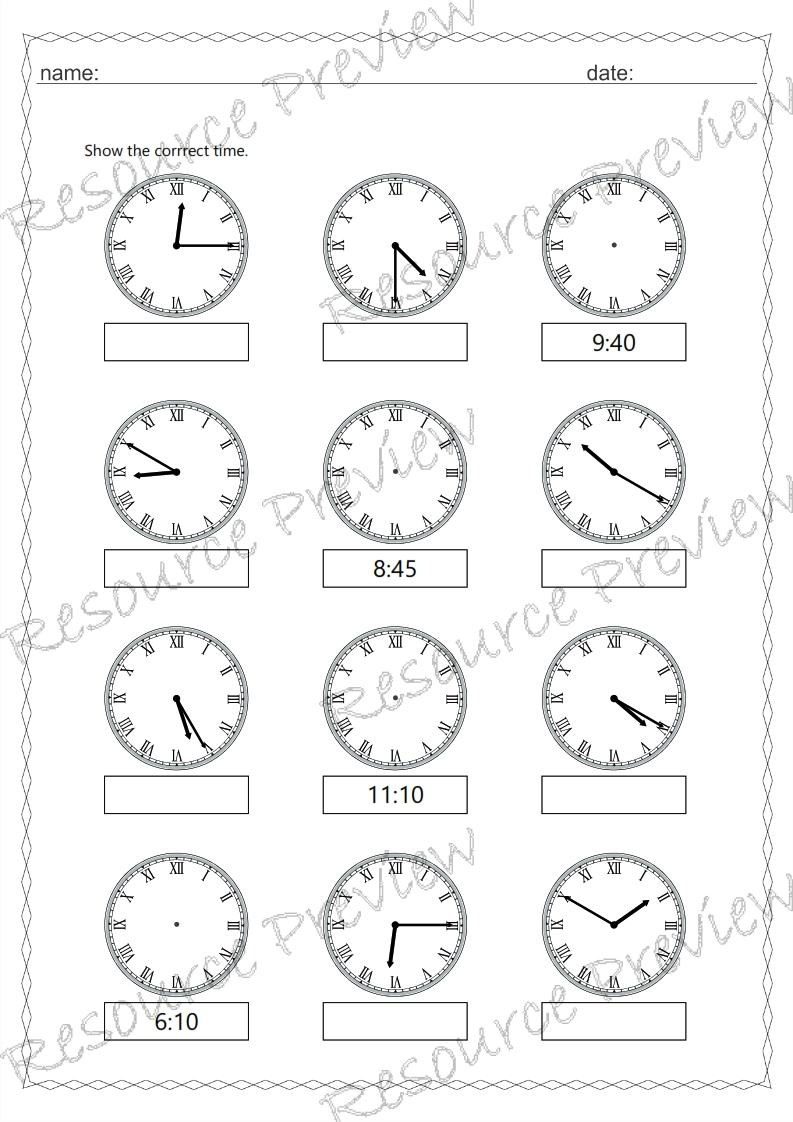 Roman numeral clock 5 min interval - Image 5