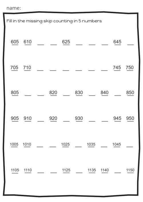 Skip counting 1 2 5 10+ pack - Image 3
