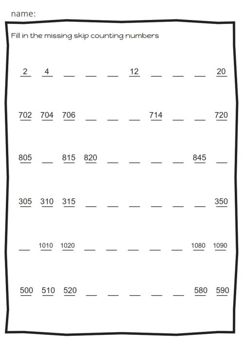 Skip counting 1 2 5 10+ pack - Image 4