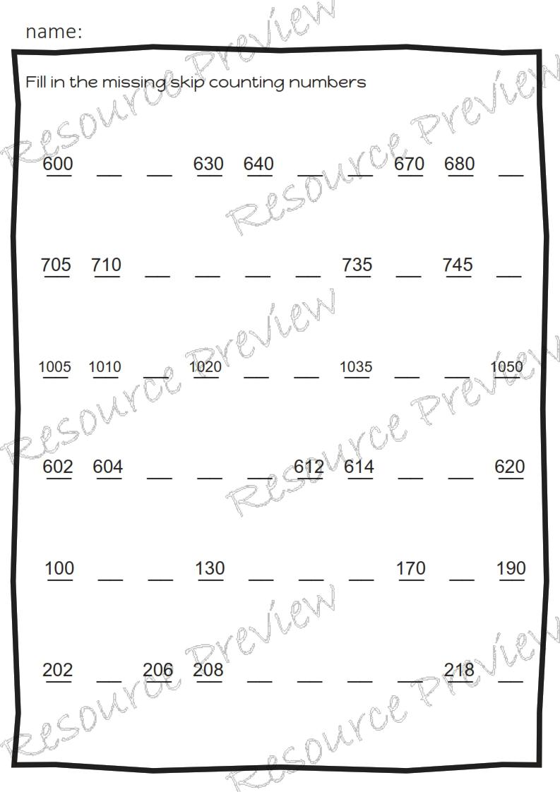 Skip counting 1 2 5 10+ pack - Image 5