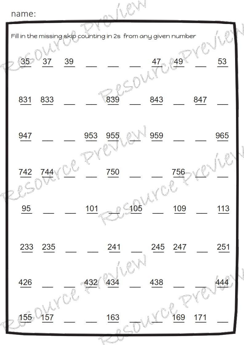 Skip counting 1 2 5 10+ pack - Image 6
