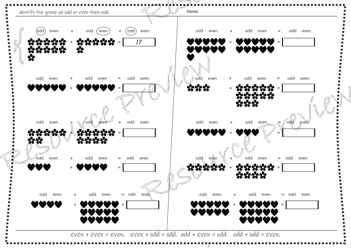 Identify odd and even numbers pack - Image 3