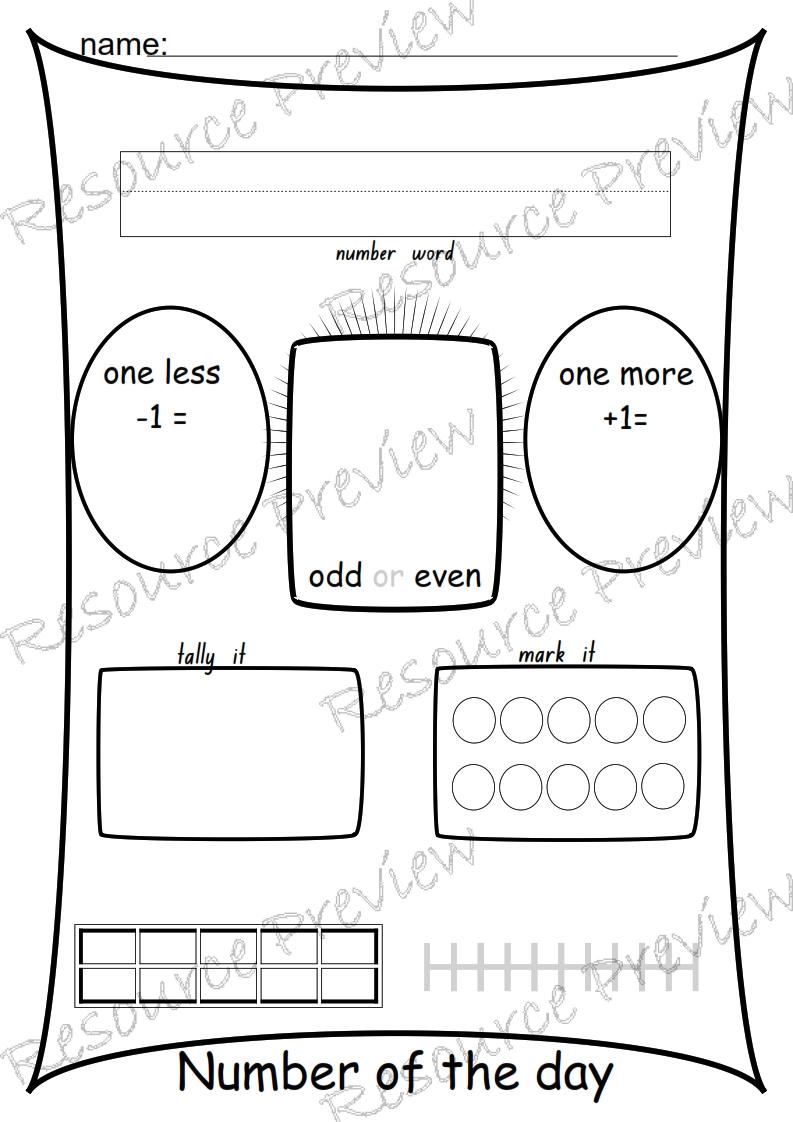 Number of the day to 10 template - Image 2