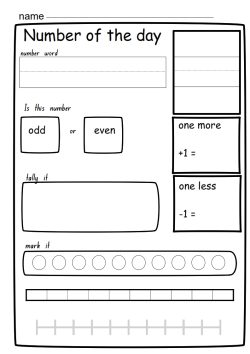 Number of the day to 10 template