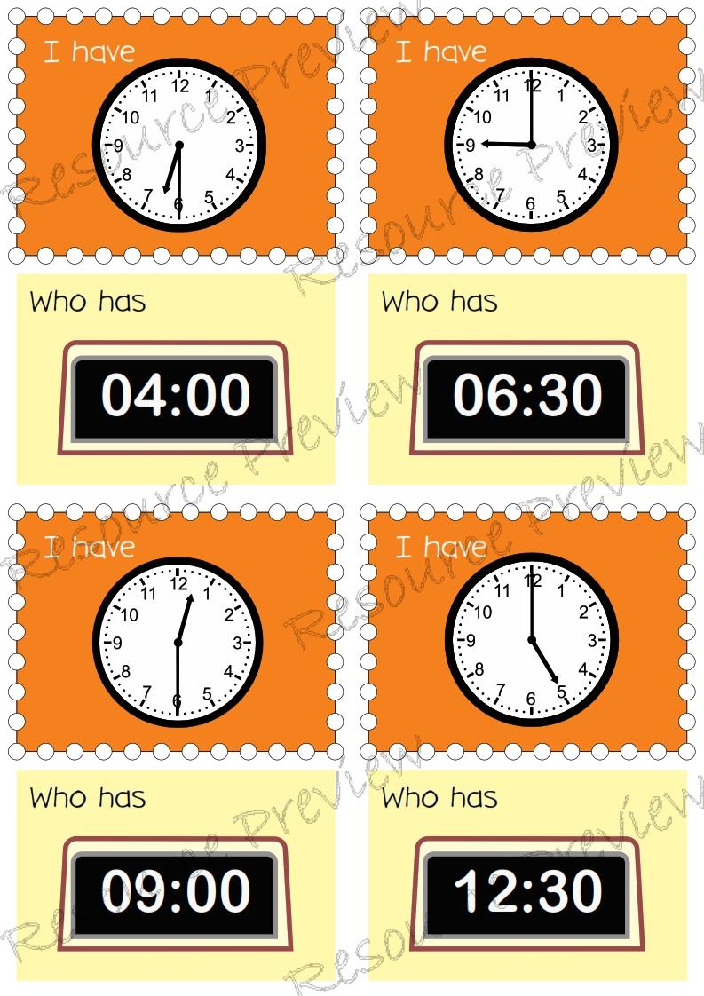 I have who has Hour and 30 minute time